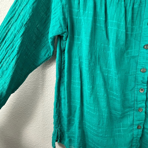 Anthropologie Pilcro The Mila Draped Down Down Long Sleeve Peasant Top Sz XS - Picture 7 of 9